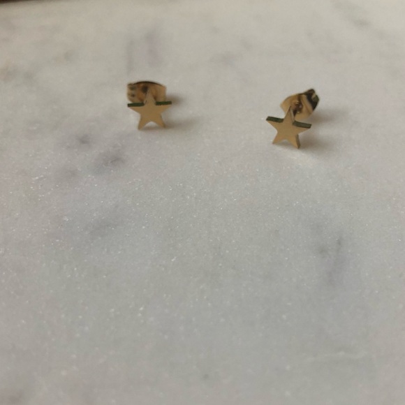 Star Stud Earrings - Picture 2 of 3